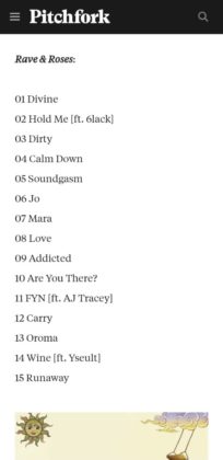 Rema Rave & Roses Album Tracklist 