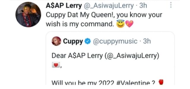 Dj Cuppy Writes Open Love Letter To Her Crush Asking Him To Be Her 2022 Valentine