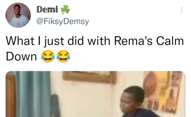 Rema Calm Down Song
