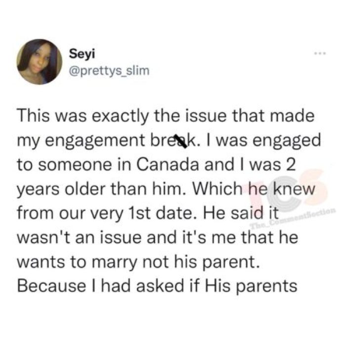 Lady Recounts How Her Engagement Was Called Off After Her In-Laws To Be Found Out About Her Age