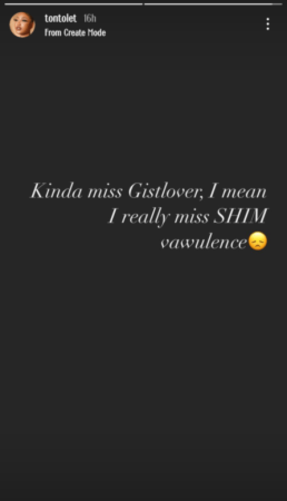“She’s back”– Reactions as Tonto Dikeh makes mockery of Bobrisky, says she miss ‘SHIM vawulence’