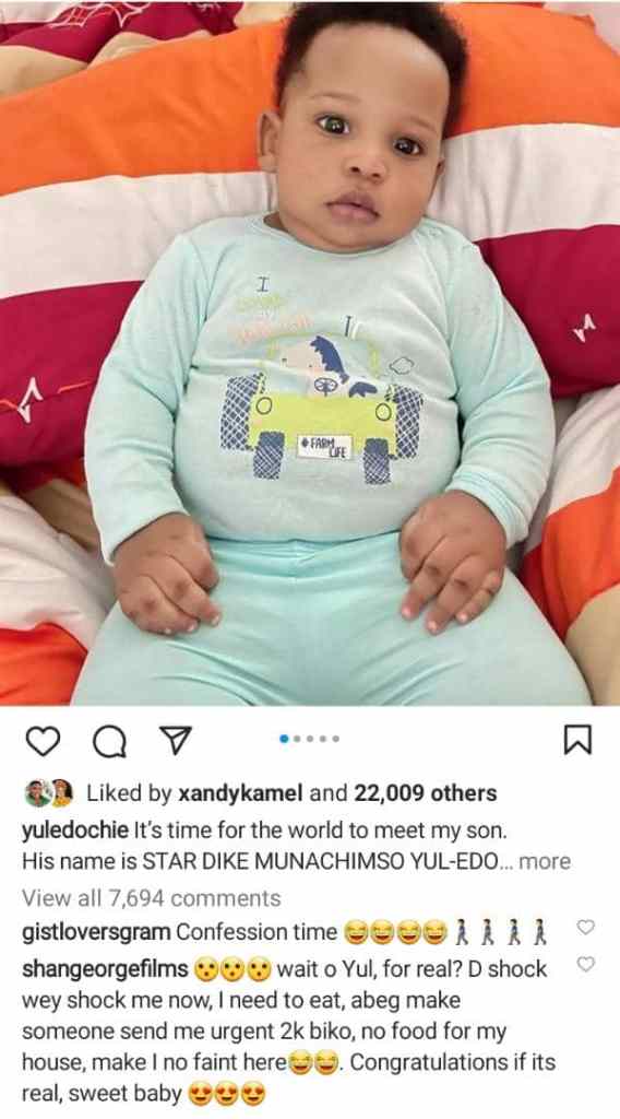 “The shock wey shock me now eeeh”-Shan George Reacts To Yul Edochie Welcoming A Son With His 2nd Wife Judy Austin