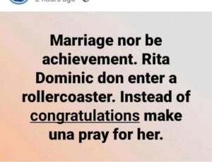 “He is into 419 and is only fascinated by her Stardom”– Insider makes shocking allegation against Rita Dominic’s husband, Fidelis