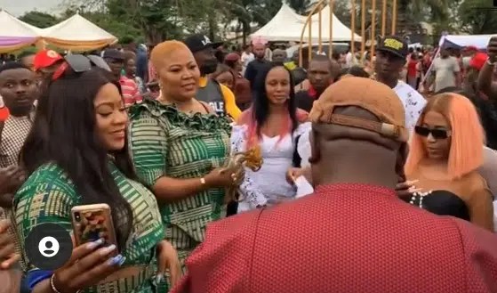 BBNaija’s Mercy Eke receives 1million naira and a cow at father’s burial