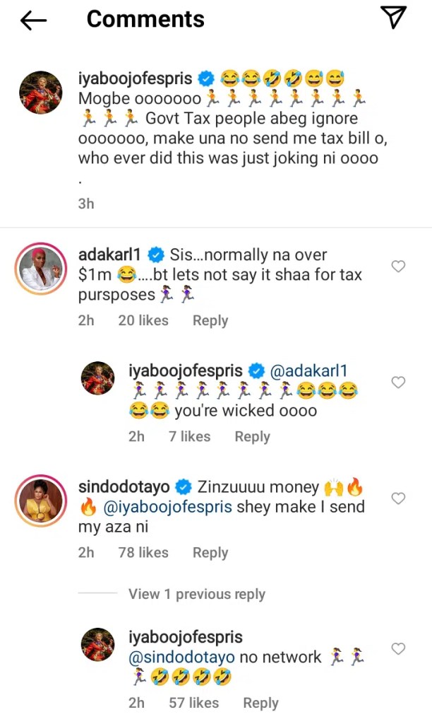 “Whoever did this was joking” – Iyabo Ojo denies claims of $500k net worth, Celebrities react