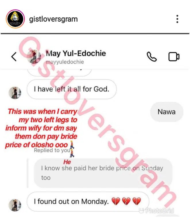 Leaked chat of Yul Edochie’s wife opening up about what she found out about her husband, Yul Edochie, amid second wife scandal