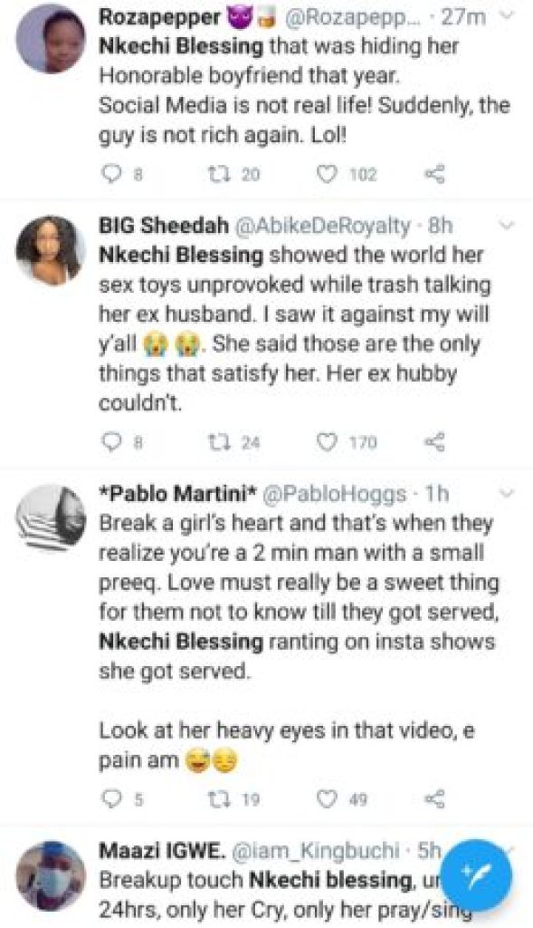 ‘Diggers Associations’ Dig Up Old Posts Of Nkechi Blessing And Husband Promising Never To Leave One Another