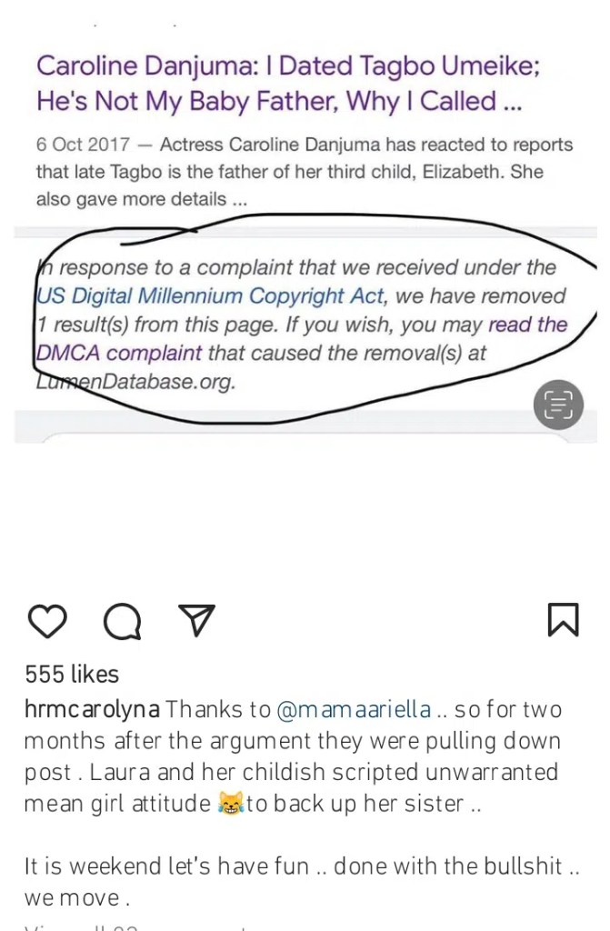 More ‘receipts’ drop as Caroline Danjuma drags Laura Ikeji for defending her sister, Linda Ikeji