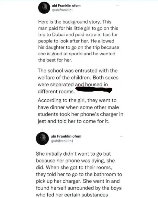 Ubi Franklin shares new details, reveals how the boys confessed of drugging the girl but Chrisland schools is trying to play down the confession