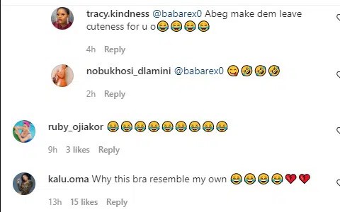 “My Edo bros no be juju be this”-Actor Nosa Rex amuses fans after posing in female bra [Video]