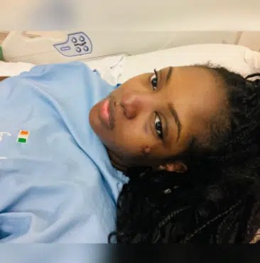 “My spine is fractured & I have 2 broken ribs”-Davido’s ex-lover, Sira Kente miraculously survives ghastly accident [Photos]