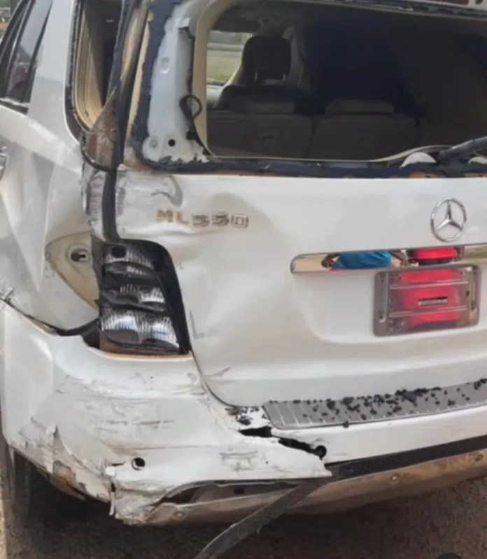 Gospel singer, Steve Crown narrowly escapes Ghastly Car Accident [Photos/Video]
