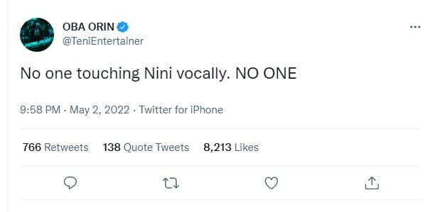 “No one touching Nini vocally”– Singer Teni hails sister Niniola’s vocal prowess