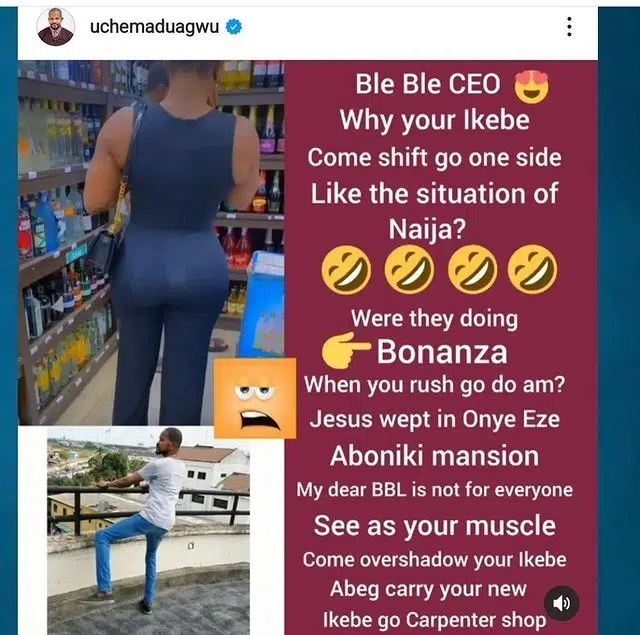 “Your ikebe shift one side like situation of Nigeria” – Uche Maduagwu comes for Blessing Okoro’s surgery
