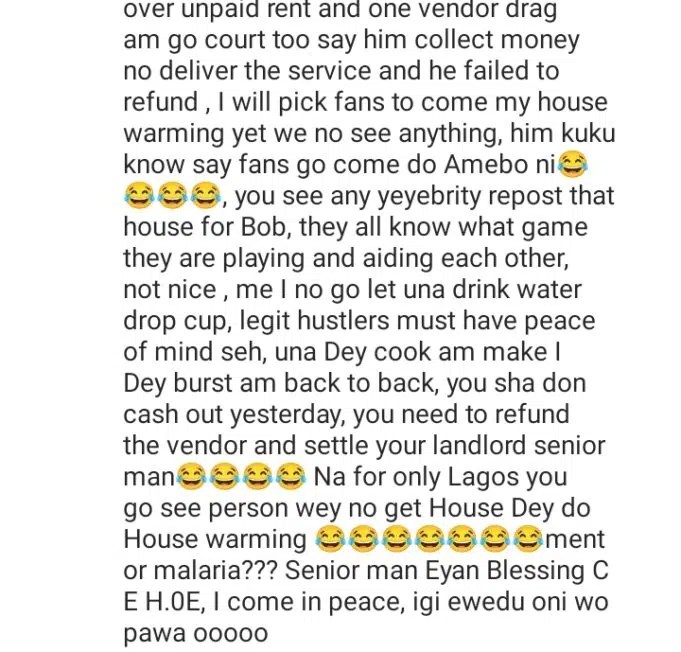 “Senior man, You need to refund the vendor and settle your landlord,” – Bobrisky dragged as alleged owner of his N400m house is revealed
