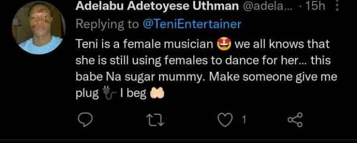 “Are you straight or…, Because James and senior man no do pass like this” – Snippet of Teni music video stirs huge reactions