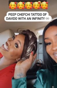 “OBO Till Infinity”- Chioma inks babydaddy, Davido on her wrist days after he allegedly parted ways with Ama Reginald [Video]