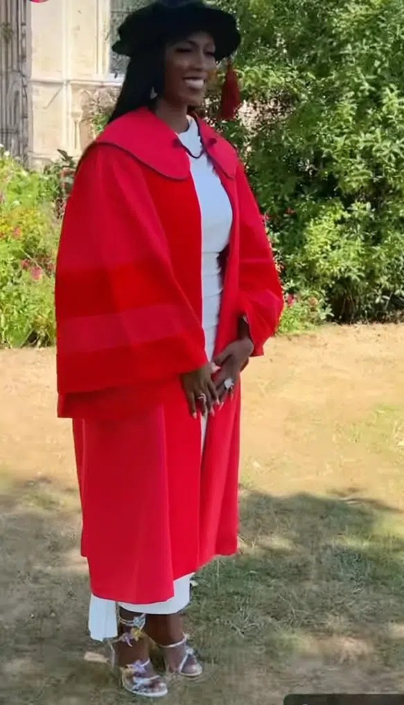 Tiwa Savage receives honorary Doctorate degree from her alma mater, Kent University [Video]