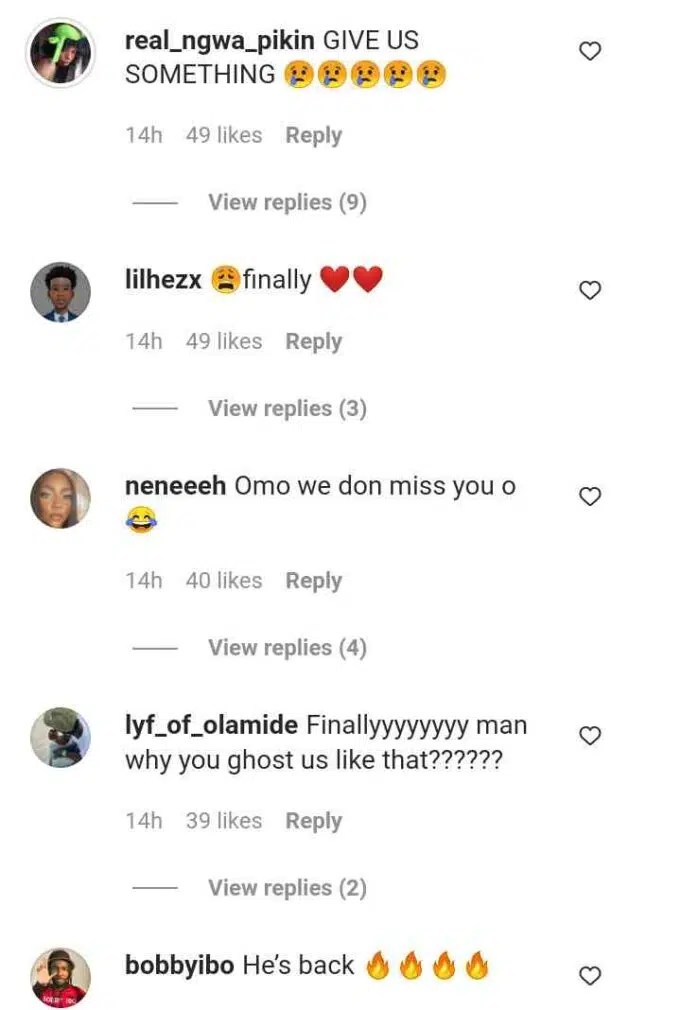 Jubilations as Runtown shares first IG post after after 8 months, hints at something big