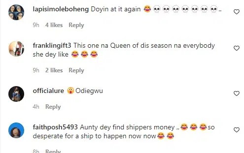 “Auntie dey hustle for shippers money”– Reactions as Doyin boldly professes love to Deji [Video]
