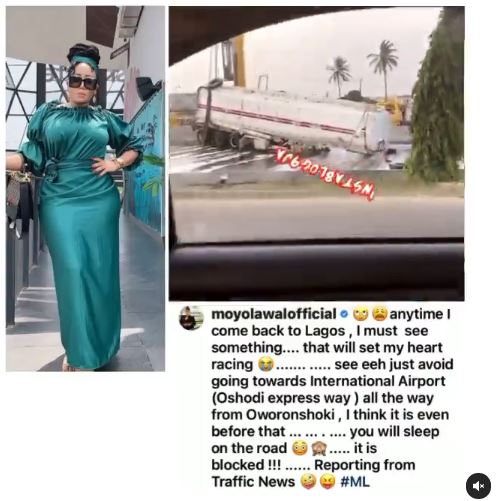 Actress Moyo Lawal laments bitterly over the effect of Lagos on her heart
