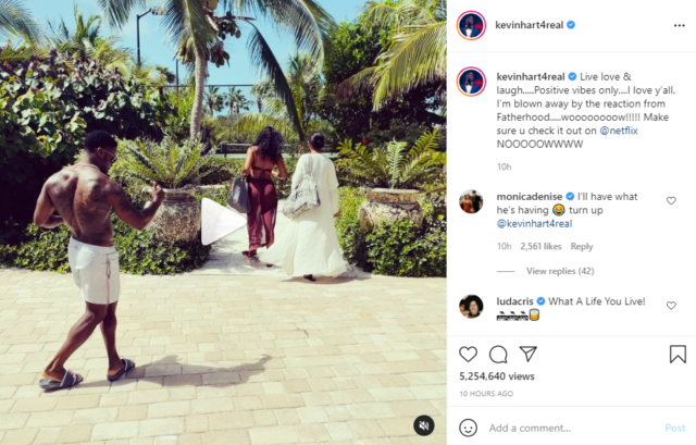 Watch the Good Vibes as Kevin Hart Dances to 'Essence' by Wizkid