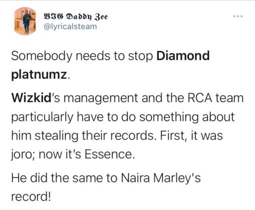Wizkid FC Want to Know Why Diamond Platnumz' New Song Sounds Familiar