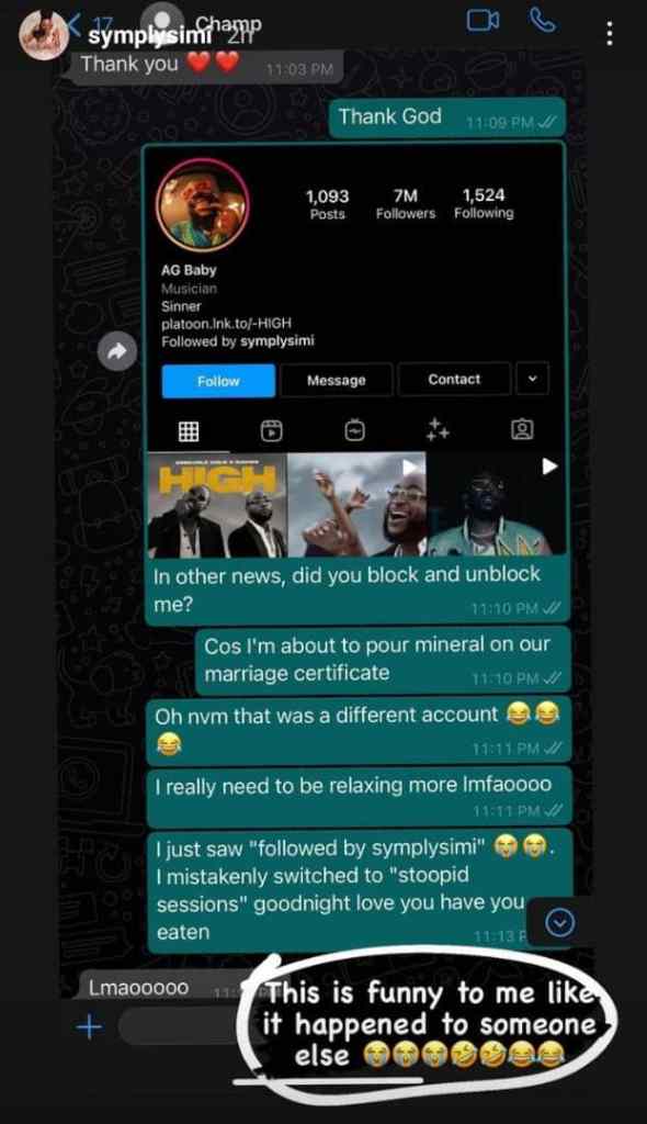 Adekunle Gold Threatens simi on social media