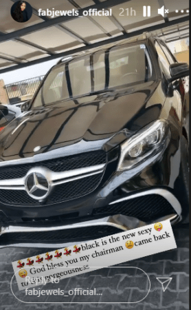 Grace Makun Showers Yomi Casual with Praises for Gifting Her a Brand New Benz