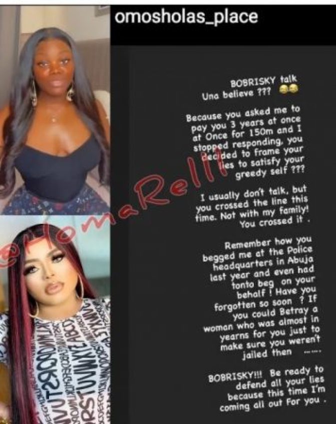 “Be Ready To Defend All Your Lies” – Kayamata Dealer Threatens Bobrisky