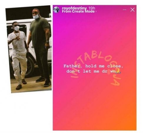 ‘Father, Hold Me Close Don’t Let Me Drown’, Wizkid’s Bodyguard Prays Few Days After Fortune’s Death