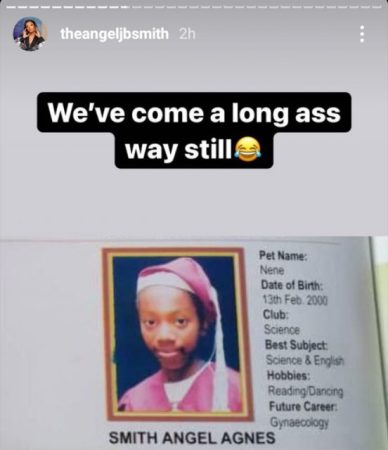 Reactions as BBNaija Angel’s card showing her original date of birth surfaces online