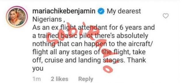 With 6 years flight experience, Maria weighs in on argument between Daddy Freeze, Pere on using phones during take-off