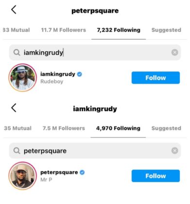 P-Square Follow Each Other on Instagram, Spark Excitement Online Reactions NotjustOK