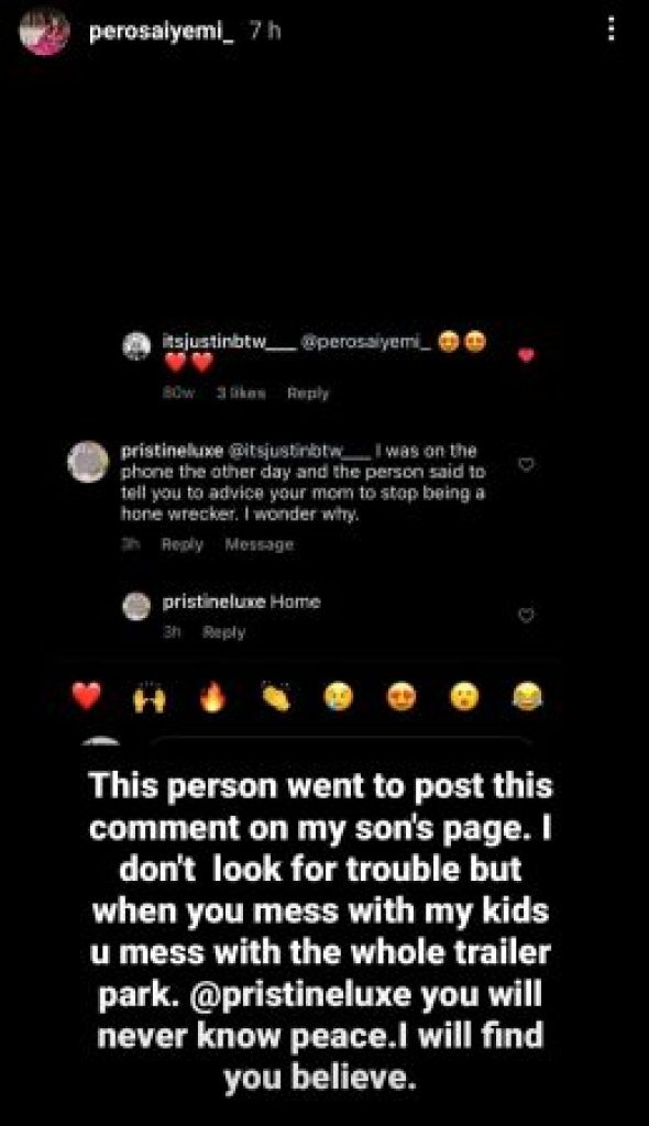 Tuface Idibia, Pero Reacts as Troll Leaves Inappropriate Comment on Their Son Justin’s Page