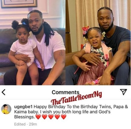 Flavour’s Baby Mama Celebrates Him and Their Daughter Kaima as They Turn a Year Older