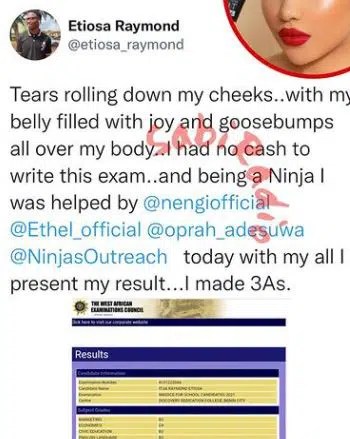 Man Gets Emotional After What BBN Nengi and Her Fans Did to Him