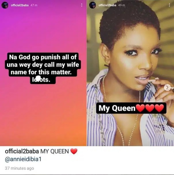 2face Reacts to Critics Accusing His Wife, Annie Idibia of Using Fake Page to Troll Pero Adeniyi’s Son
