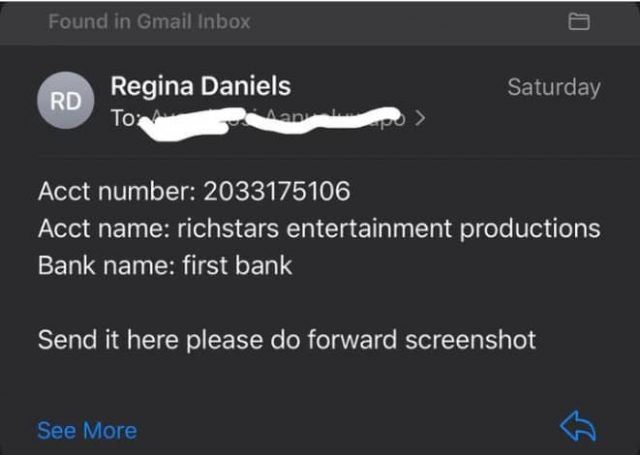 Jaruma Reveals Regina Daniels Contact Number & Email Amidst Clash