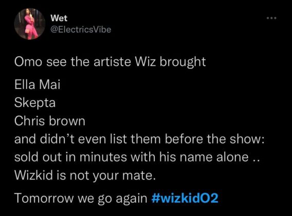 "Very Special Night" - See Reactions to Day 1 of Wizkid's O2 Arena Concert