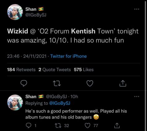 See Reactions to Wizkid Intimate O2 Forum Kentish Town Performance NotjustOK