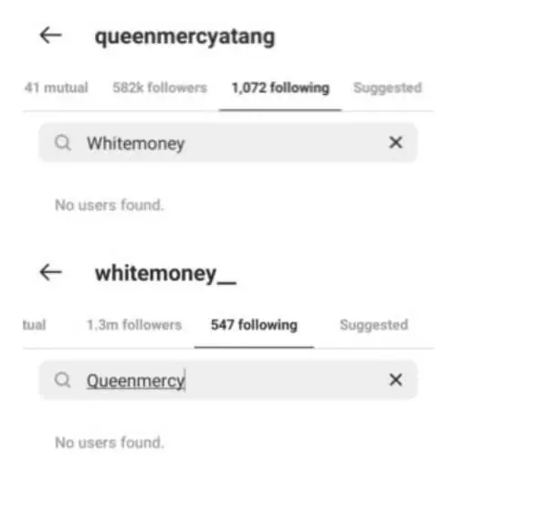 BBN WhiteMoney and Queen Blocks Each Other on IG