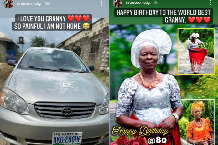 Comedian Sirbalo Gifts Grandmother A Car for 80th Birthday
