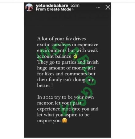 “Try To Be Your Own Mentor in 2022“– Actress Yetunde Bakare Exposes ‘Fake’ Lifestyle Of Her Colleagues
