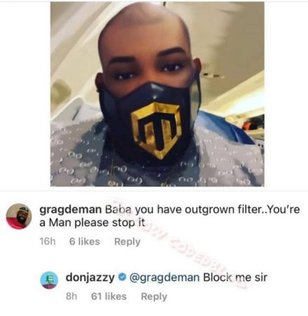 Don Jazzy Roasts Critic Who Asked Him to Stop Using Filters Because He Has Outgrown Them