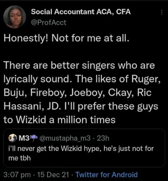 Singer Ckay Under Heavy Fire For Liking A Hate Tweet About Wizkid [PHOTO]