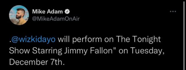 Wizkid Set to Feature on The Tonight Show With Jimmy Fallon | SEE DETAILS