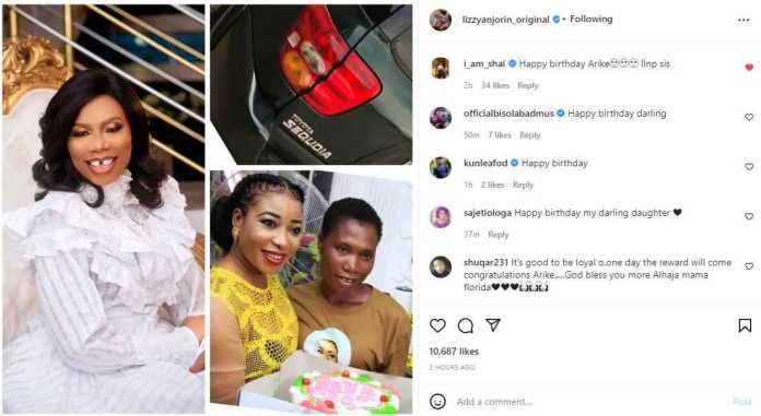 Actress, Lizzy Anjorin Gifts Daughter, Arike A Toyota Sequoia on Her Birthday