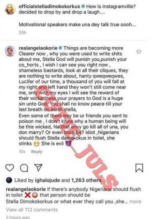 “Nigerians Should Flush This Thing in the Toilet” – Angela Okorie Drags Blogger, SDK to Filth [DETAILS]