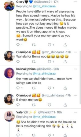 “How stingy can one be” – Nigerians drag BBN Boma for not shopping like his colleagues in Dubai